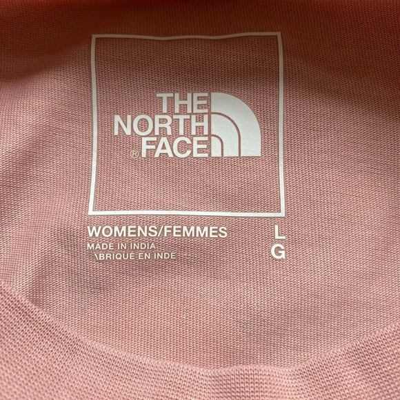 NWOT The North Face Womens Large Himalayan Bottle Short Sleeve Pink Logo T-Shirt - Picture 16 of 16